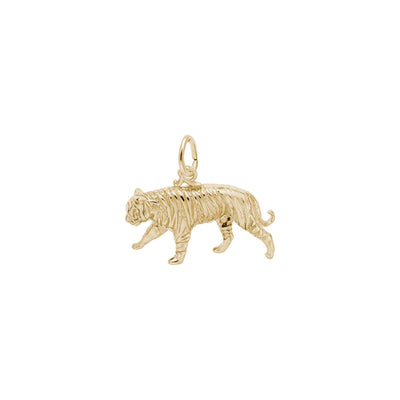 Tiger Pendant yellow (14K) main - Lucky Diamond - New York