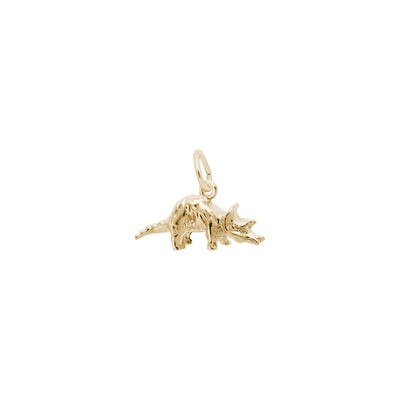 Triceratops Pendant yellow (14K) main - Lucky Diamond - New York