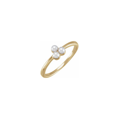 Trinity Cluster Pearl Ring (14K) main - Lucky Diamond - New York