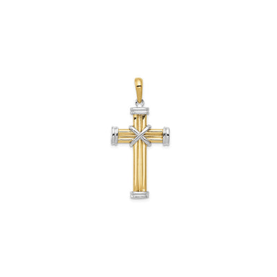 Two-Tone Latin Cross Pendant (14K) main - Lucky Diamond - New York