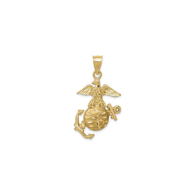 U.S. Marine Corps (Eagle, Globe, Anchor) Pendant (14K) front - Lucky Diamond - New York