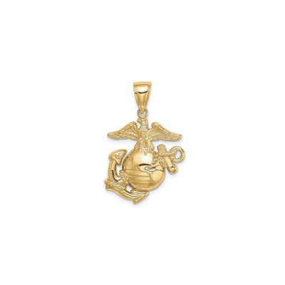 U.S. Marine Corps (Eagle, Globe, Anchor) Symbol Pendant (14K) front - Lucky Diamond - New York