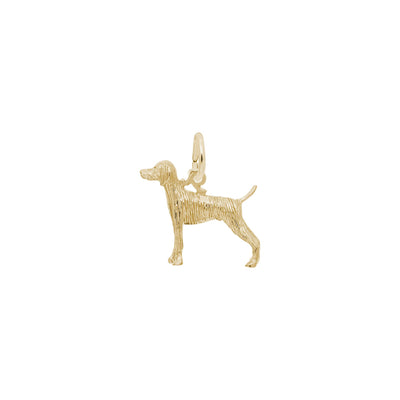 Weimaraner Dog Charm yellow (14K) main - Lucky Diamond - New York