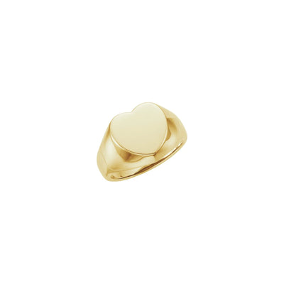 Wholesome Heart Signet Ring yellow (14K) main - Lucky Diamond - New York