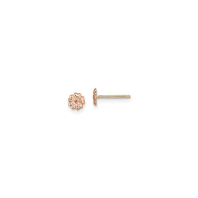 Petite Pink Flower Stud Earrings (14K) main - Lucky Diamond - New York
