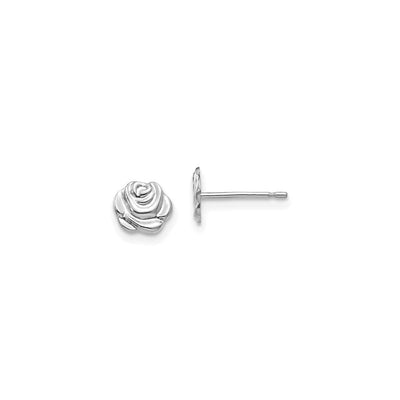 Rose Bud Friction Stud Earrings (14K) main - Lucky Diamond - New York
