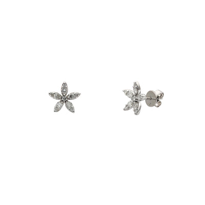 Diamond Star Stud Earrings (14K) Lucky Diamond New York