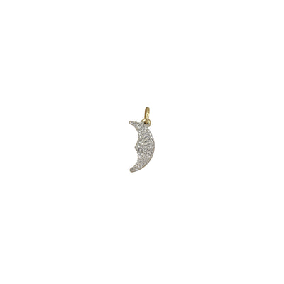 Reversible Icy Moon Pendant (10K) Lucky Diamond New York