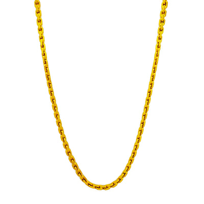 Solid Cable Chain (24K) Lucky Diamond New York