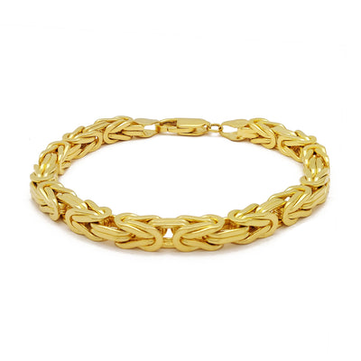 Super/Byzantine Link Bracelet (14K) 14 Karat Yellow Gold, Lucky Diamond New York