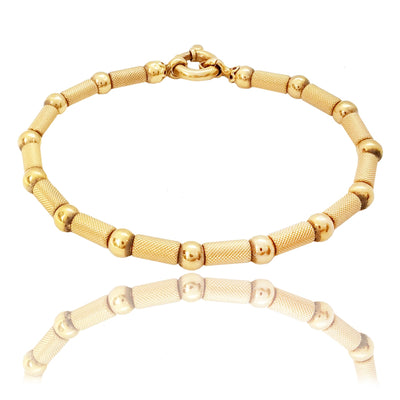 Beads & Bars Bracelet (14K) - Lucky Diamond
