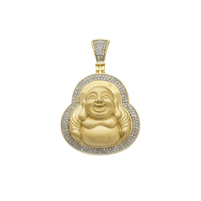 Diamond Satin-Finish Buddha Pendant (14K) Lucky Diamond New York
