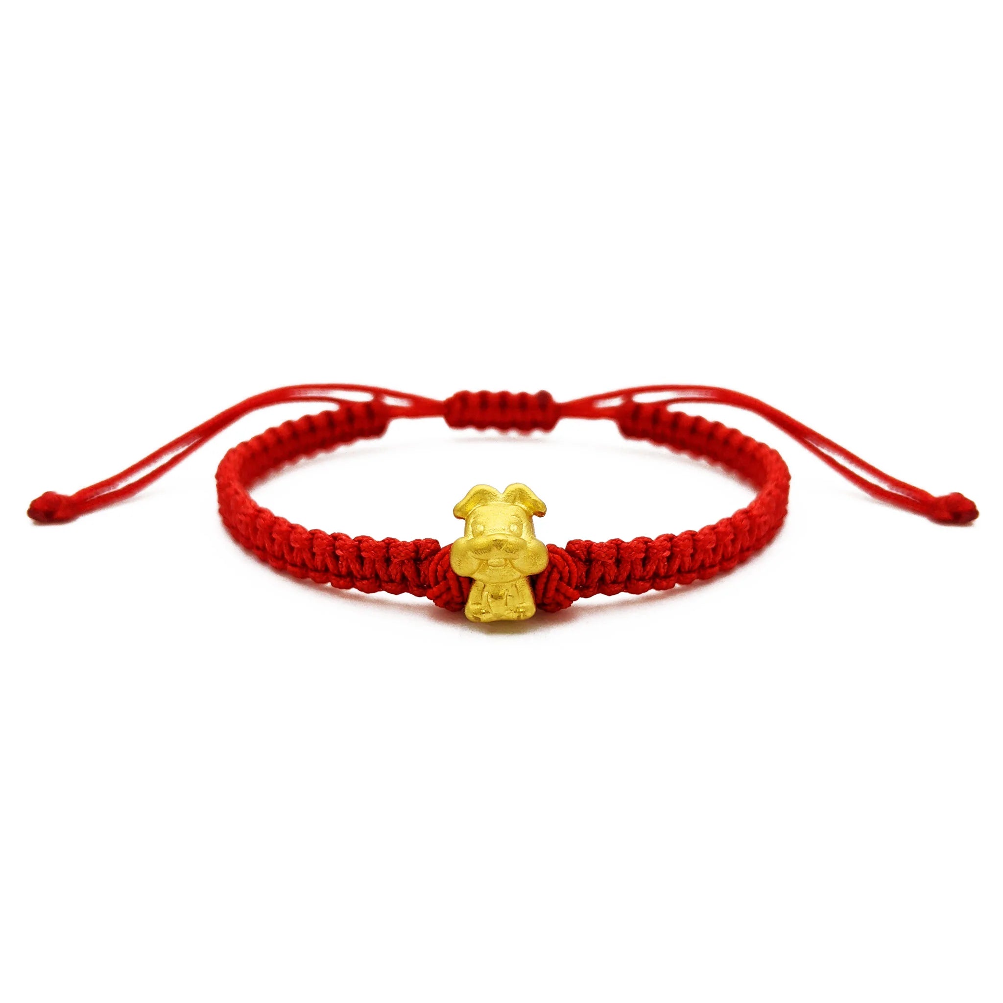 Little Rabbit Chinese Zodiac Red String Bracelet (24K) – Lucky D