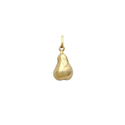 3D Puffy Pear Pendant (14K) Lucky Diamond New York
