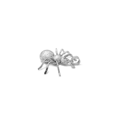 3D Flexible Spider Pendant (Silver) Lucky Diamond New York