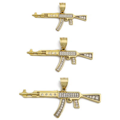 AK-47 CZ Pendant (14K) main - Lucky Diamond - New York