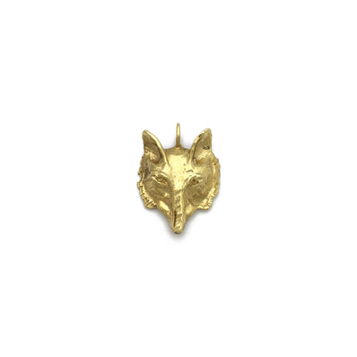 Fox Head Pendant (14K) front - Lucky Diamond - New York