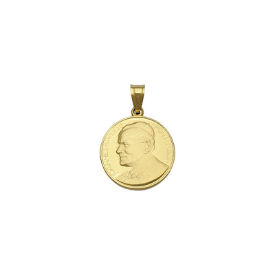 Pope Joannes Paulus II Medallion Pendant (14K) front - Lucky Diamond - New York