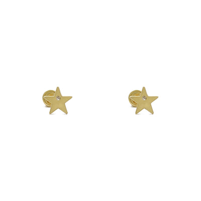 Starry Stud Earrings (14K) front - Lucky Diamond - New York