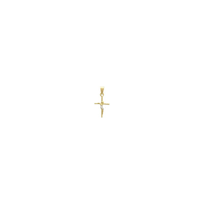 Mini Crucifix Cross Pendant (14K) front - Lucky Diamond - New York