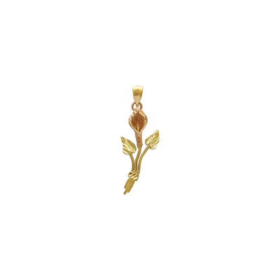 Orchid Two-Toned Pendant (14K) front - Lucky Diamond - New York