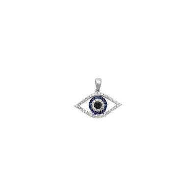 Diamond Iced-Out Evil Eye Pendant (14K) front - Lucky Diamond - New York