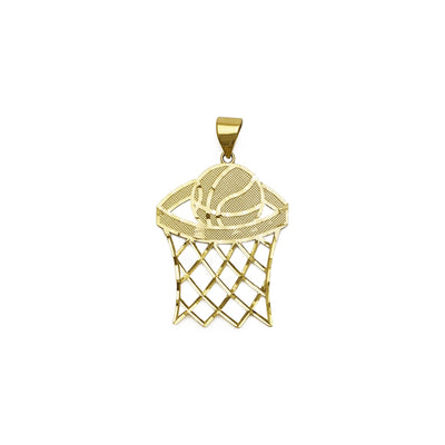 Basketball Hoop Pendant (14K) front - Lucky Diamond - New York