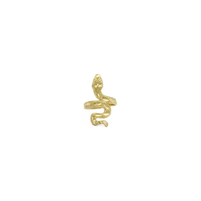 Concertina Snake Ring (14K) front - Lucky Diamond - New York