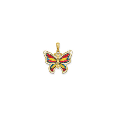 Flamboyant Butterfly Pendant (14K) front - Lucky Diamond - New York