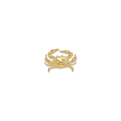 Polished Crab Pendant (14K) front - Lucky Diamond - New York