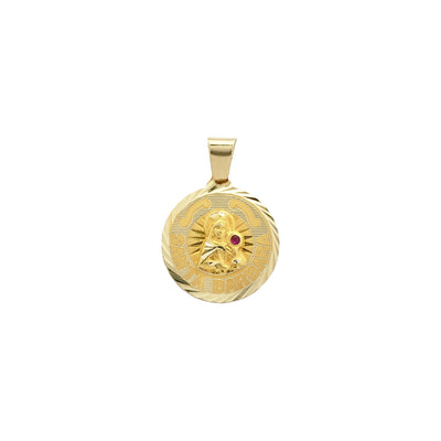 Saint Barbara Medallion Pendant (14K) front - Lucky Diamond - New York