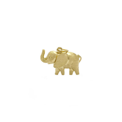 Smiley Elephant Pendant (14K) side 2 - Lucky Diamond - New York
