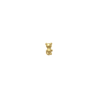 Teddy Bear Tragus Ear Piercing yellow (14K) front - Lucky Diamond - New York