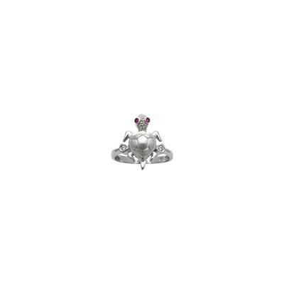 Swimming Turtle CZ Ring (14K) front - Lucky Diamond - New York