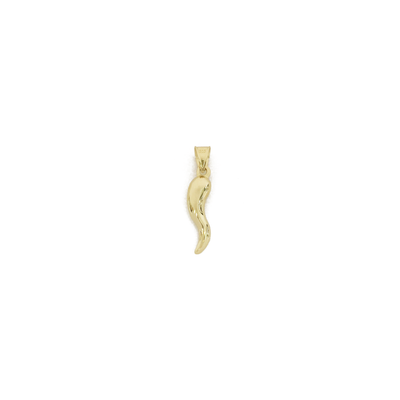 Solid Cornicello (Italian Horn) Pendant (14K) Small - Lucky Diamond - New York