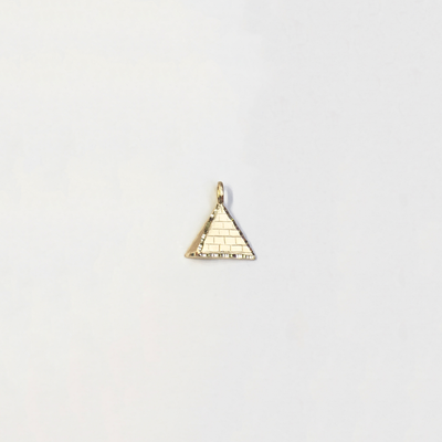 Egyptian Pyramid Diamond Cut Pendant (14K) (Small Size) - Lucky Diamond New York