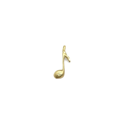 Eight Music Note Diamond Cut Pendant (14K) front - Lucky Diamond - New York