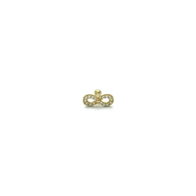 Infinity CZ Labrets Piercing (14K) front - Lucky Diamond - New York