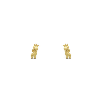 Little Giraffe Stud Earrings (14K) front - Lucky Diamond - New York