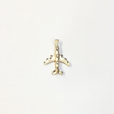Plane Diamond Cut Pendant (14K) - Lucky Diamond New York
