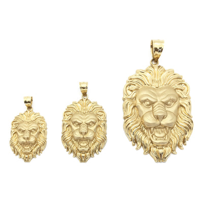 Roaring Lion Head Pendant (14K) main - Lucky Diamond - New York