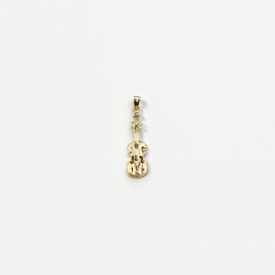 Violin Diamond Cut Pendant (14K) - Lucky Diamond New York