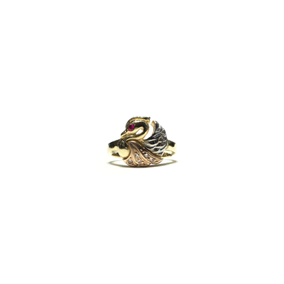Majestic Swan CZ Ring (14K) front - Lucky Diamond - New York