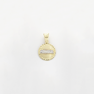 The Last Supper Two Tone Diamond Cut Medallion Pendant (14K) - Lucky Diamond - New York