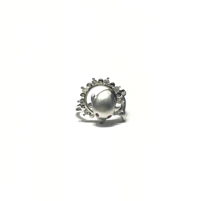 Jumping Dolphin CZ Ring (14K) front - Lucky Diamond - New York