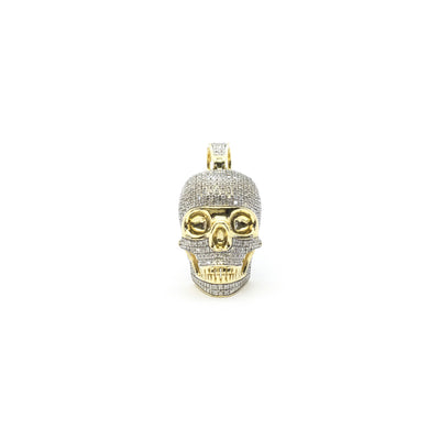 Diamond Skull Pendant (14K) front - Lucky Diamond - New York