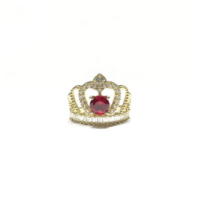 July Birthstone Crown CZ Ring (14K) - Lucky Diamond - New York