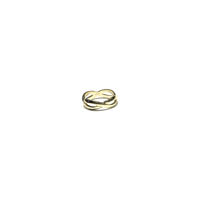 Plain Figure 8 Ring (14K) front - Lucky Diamond - New York
