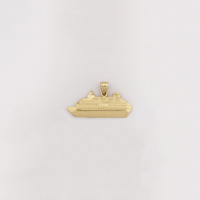 Cruise Ship Pendant (14K) - Lucky Diamond