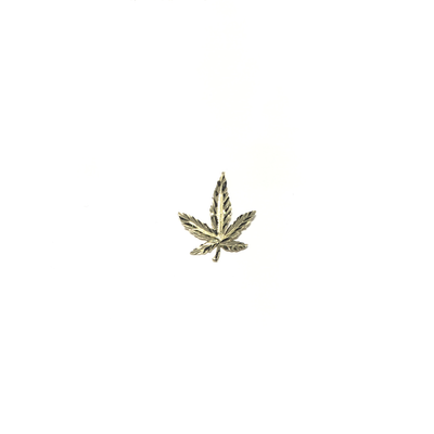 Cannabis Leaf Diamond Cut Pendant (14K) - Lucky Diamond - New York